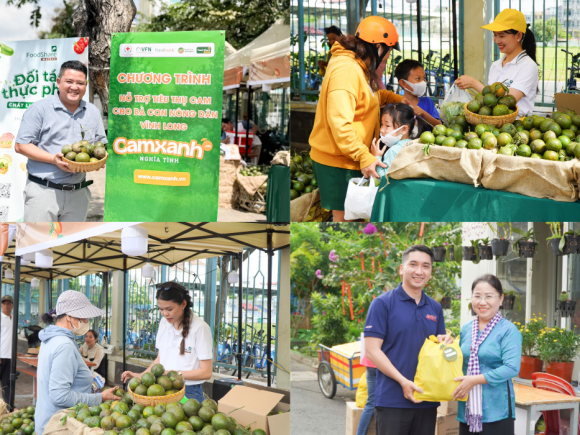 Chung tay hỗ trợ nông dân Vĩnh Long tiêu thụ Cam sành tại Lễ hội Áo Bà Ba 2025